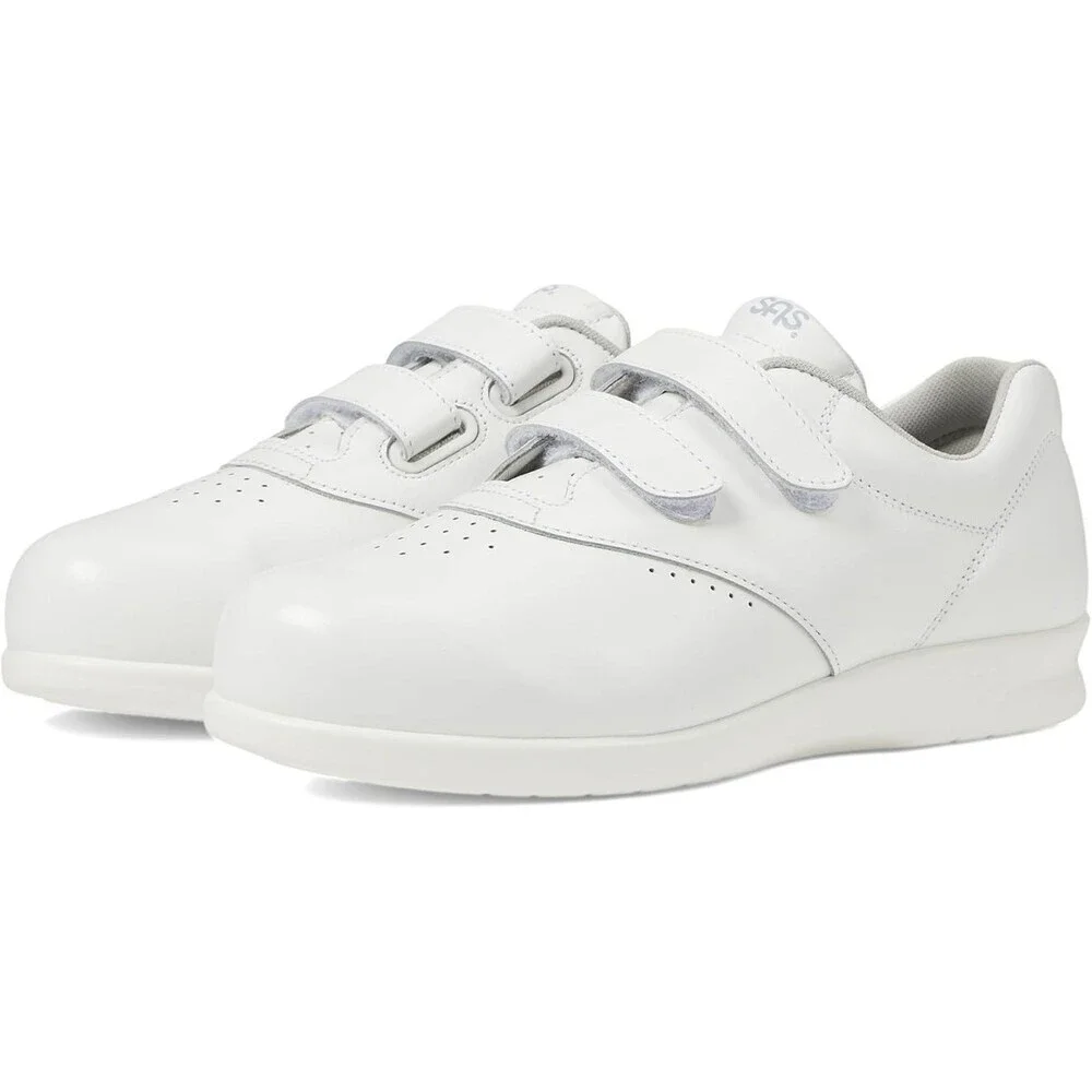 SAS Me Too 1580-001 Sneakers Women's US 9.5 White Leather Walking Shoes ZOGG1823